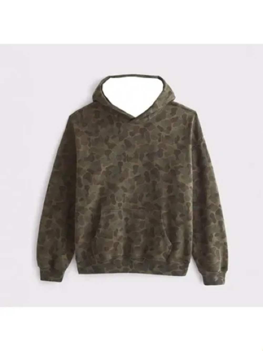 Abercrombie & Fitch Green Camo Hooded Sweatshirt